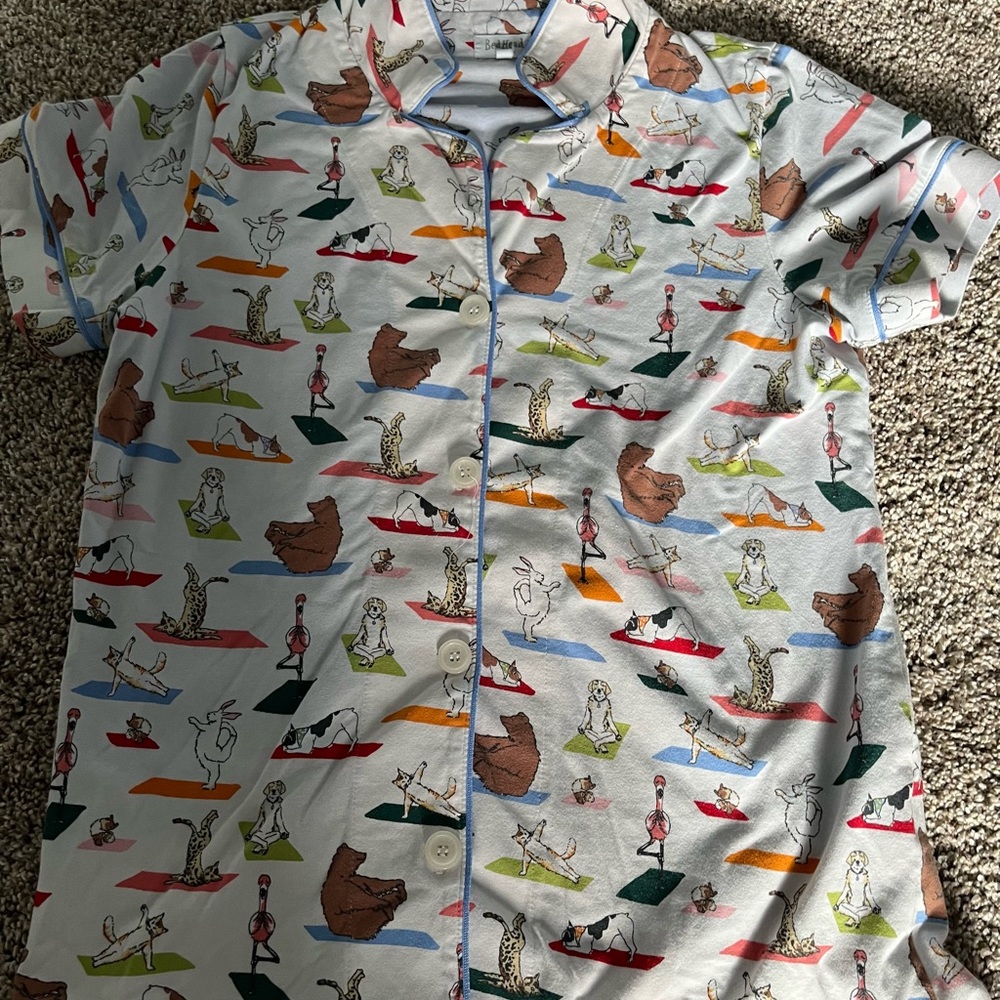 Bedhead Multicolor animal pajama set Shirt and shorts